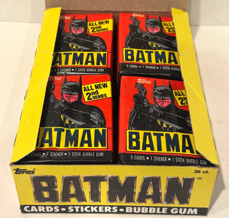 Batman Movie Series 2 Vintage Trading Wax Card Box 36 Packs Topps 1989