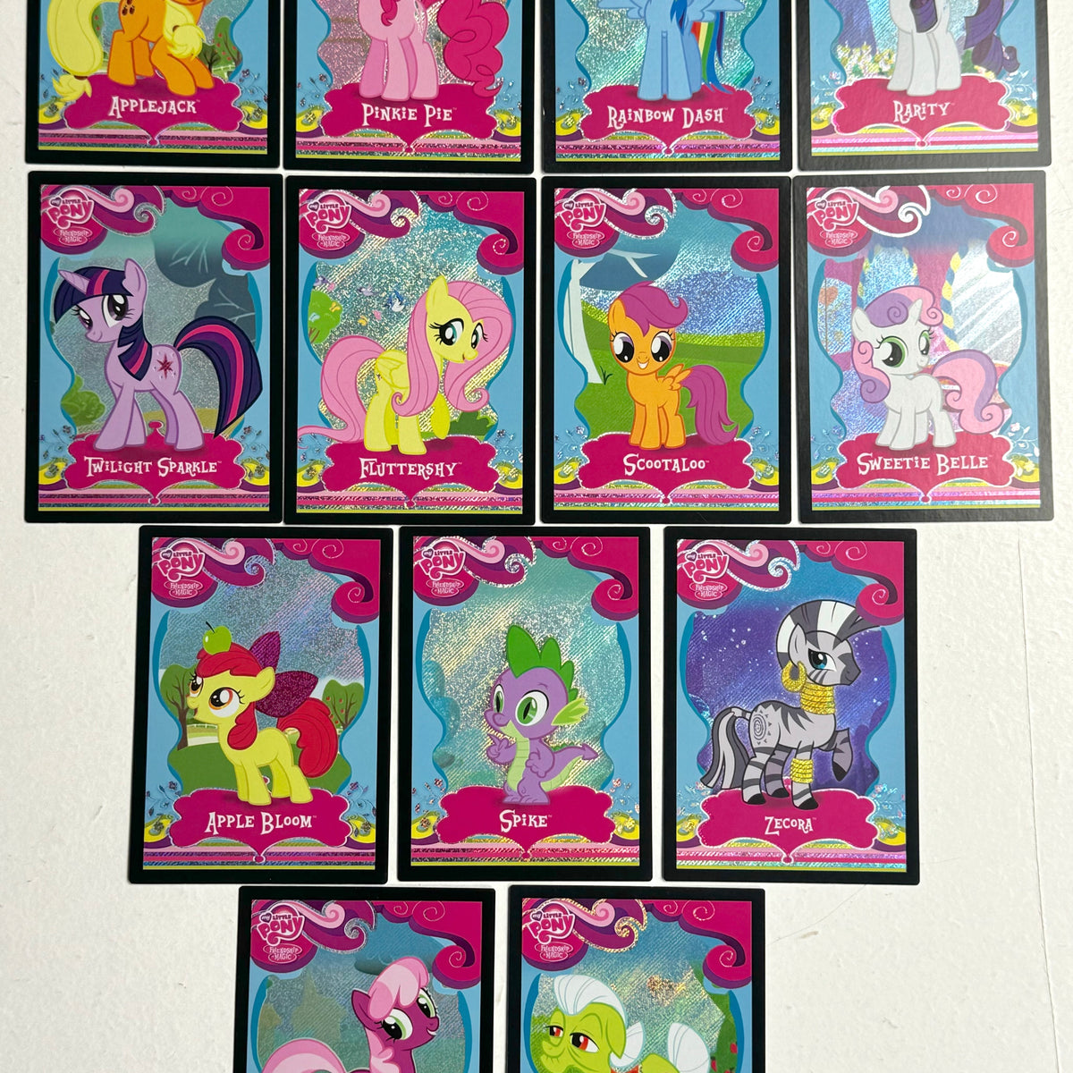 rare mlp trading cards My Little Pony Series 1 Parallel Foil Trading Chase Card Set F16-F28 H — TvMovieCards.com