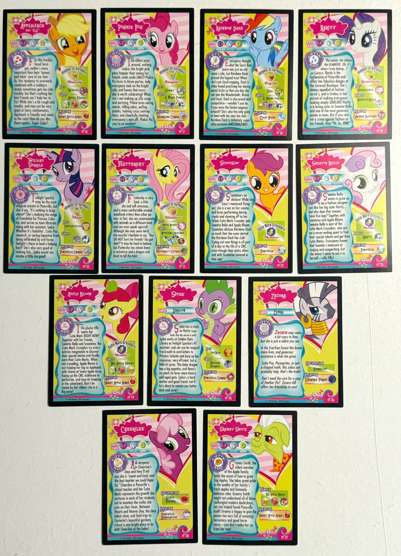 My Little Pony Series 1 Parallel Foil Trading Chase Card Set F16-F28 Holo NM   - TvMovieCards.com