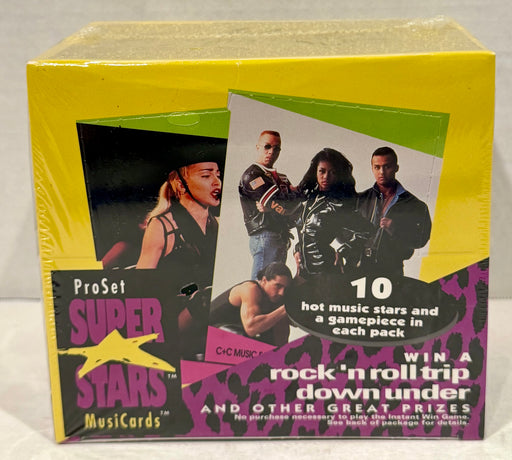 Super Stars MusiCards Music Series I Trading Card Box 36 Packs ProSet 1991 - TvMovieCards.com