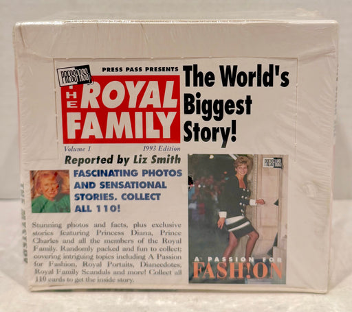 1993 The Royal Family Series 1 Trading Card Box 48 Packs Princess Diana Sealed - TvMovieCards.com