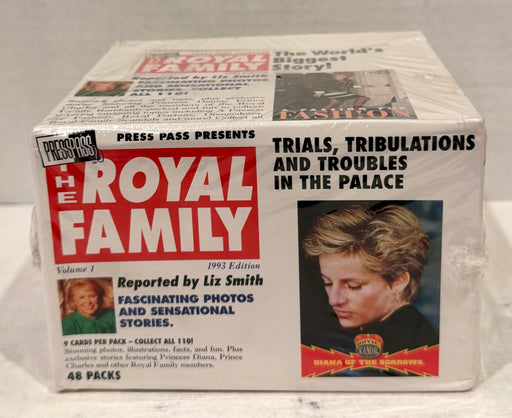 1993 The Royal Family Series 1 Trading Card Box 48 Packs Princess Diana Sealed - TvMovieCards.com