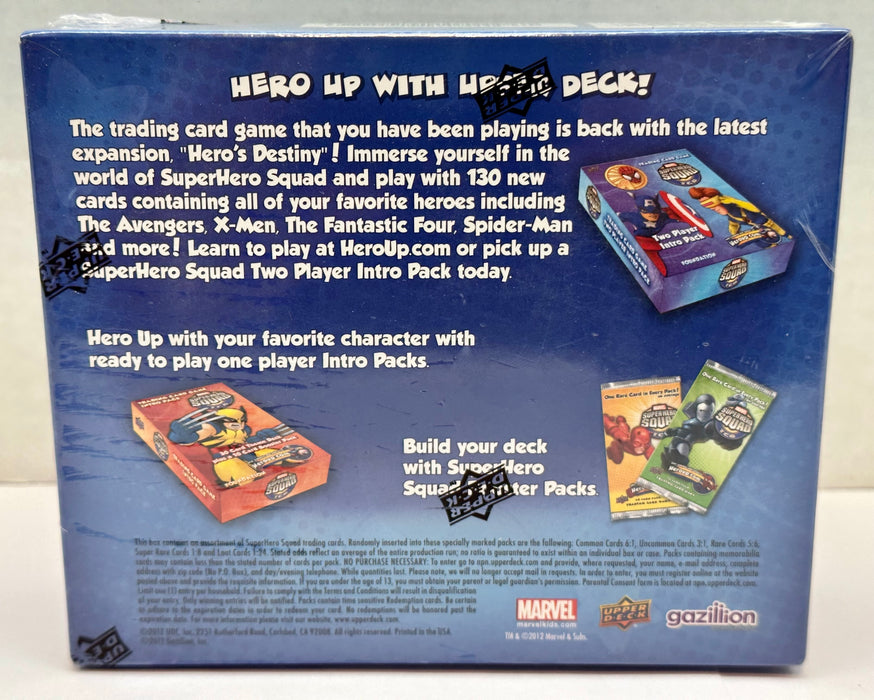2012 Marvel Super Hero Squad Hero's Destiny TCG Booster Box Upper Deck Sealed   - TvMovieCards.com