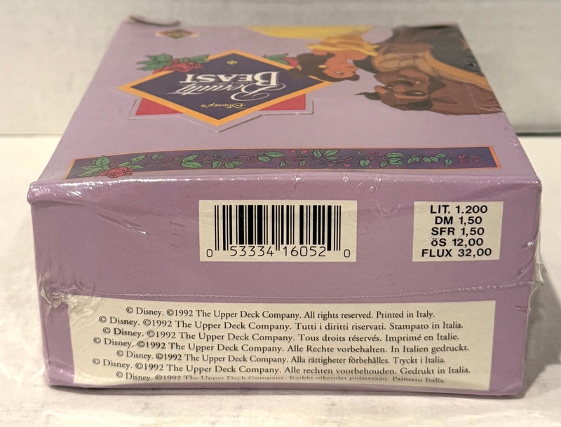 1992 Beauty & the Beast Disney Movie Trading Card Box 36 Packs Sealed Upper Deck - TvMovieCards.com
