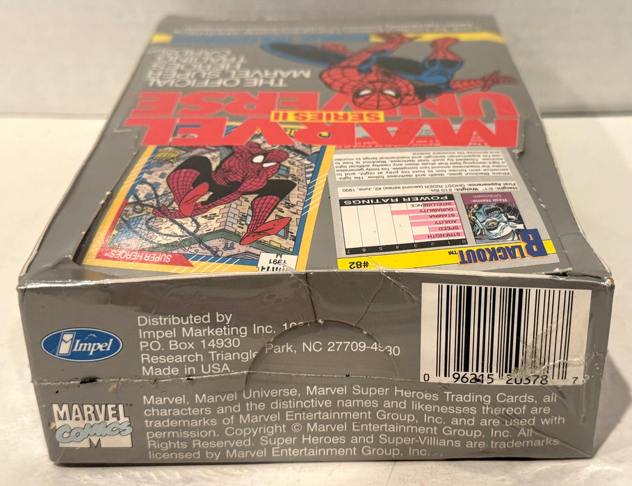 Marvel Universe Series II 2 Trading Card Box 36 Packs Impel 1991 with Holograms