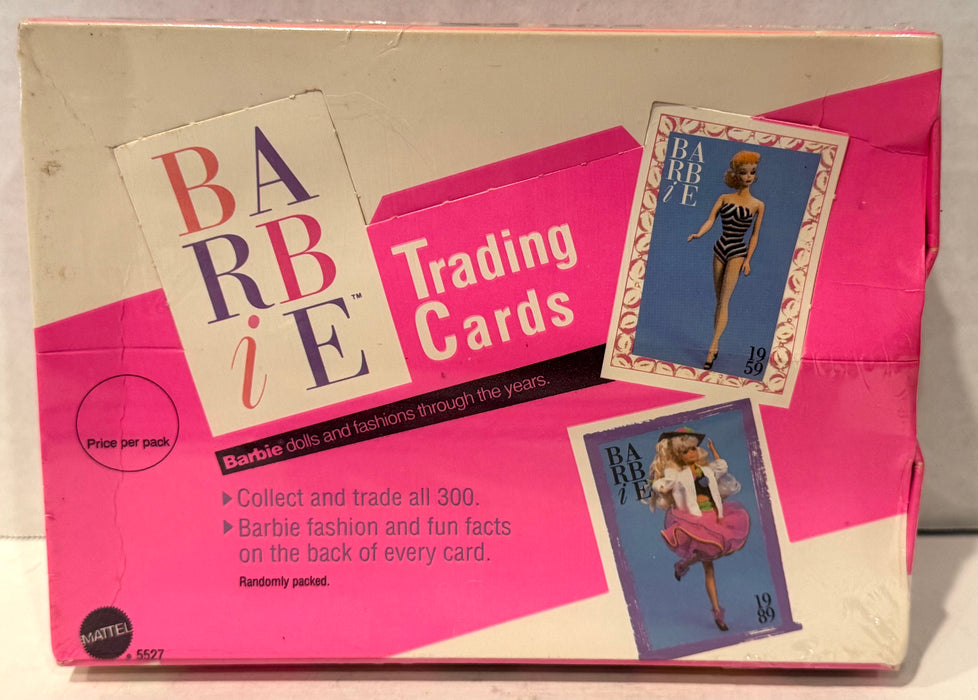 1990 Mattel Barbie Trading Card Box 24 Packs Sealed Mattel 5527