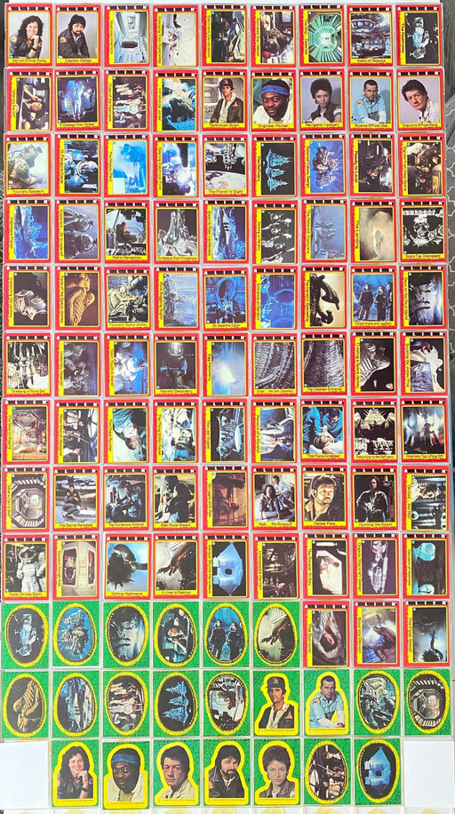 Alien Movie Vintage Card Set 84 Cards + 22 Sticker Cards Topps 1979   - TvMovieCards.com