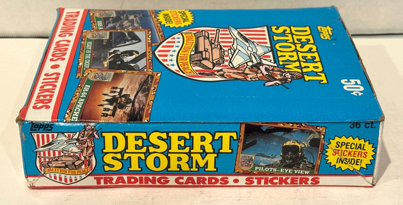 1991 Desert Storm 1st Series 1st Printing Trading Card Box 36 Packs Topps - TvMovieCards.com