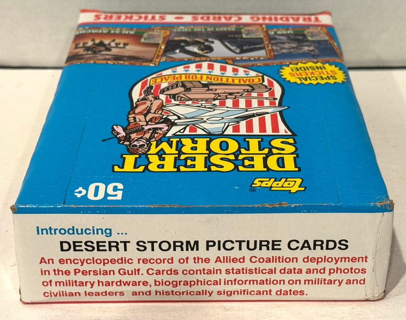 1991 Desert Storm 1st Series 1st Printing Trading Card Box 36 Packs Topps - TvMovieCards.com