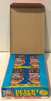 1991 Desert Storm 1st Series 1st Printing Trading Card Box 36 Packs Topps - TvMovieCards.com