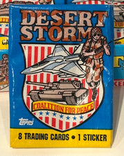 1991 Desert Storm 1st Series 1st Printing Trading Card Box 36 Packs Topps - TvMovieCards.com