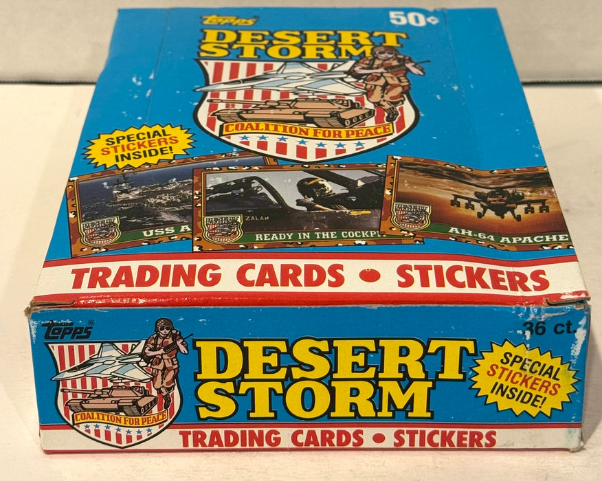 1991 Desert Storm 1st Series Trading Card Box 36 Packs Topps
