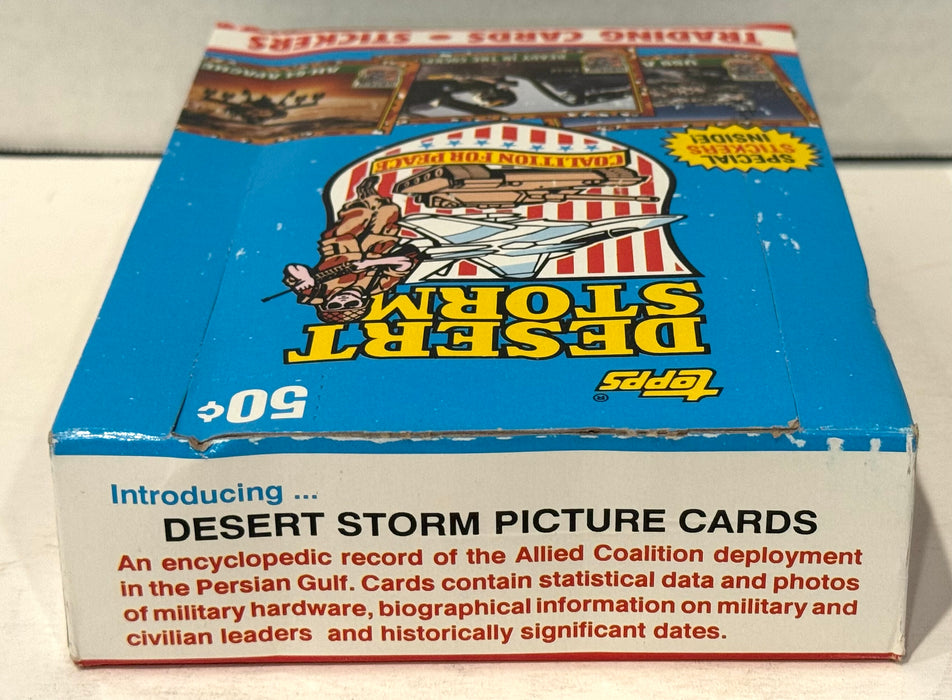 1991 Desert Storm 1st Series Trading Card Box 36 Packs Topps