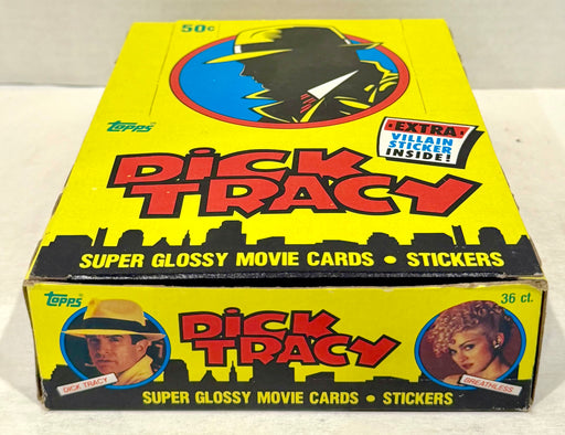 Dick Tracy The Movie Trading Card Box 36 Packs Topps 1990 FULL - TvMovieCards.com
