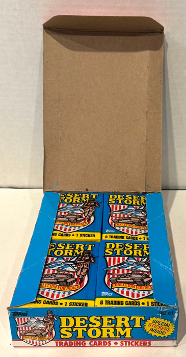 1991 Desert Storm 1st Series Trading Card Box 36 Packs Topps