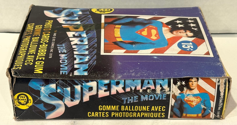 1978 Superman The Movie Vintage FULL 36 Pack Trading Card Box O Pee Chee - TvMovieCards.com