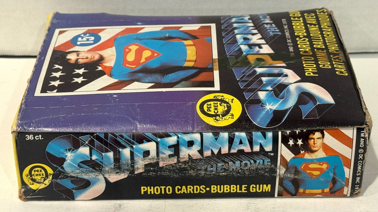 1978 Superman The Movie Vintage FULL 36 Pack Trading Card Box O Pee Chee