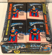1978 Superman The Movie Vintage FULL 36 Pack Trading Card Box O Pee Chee - TvMovieCards.com
