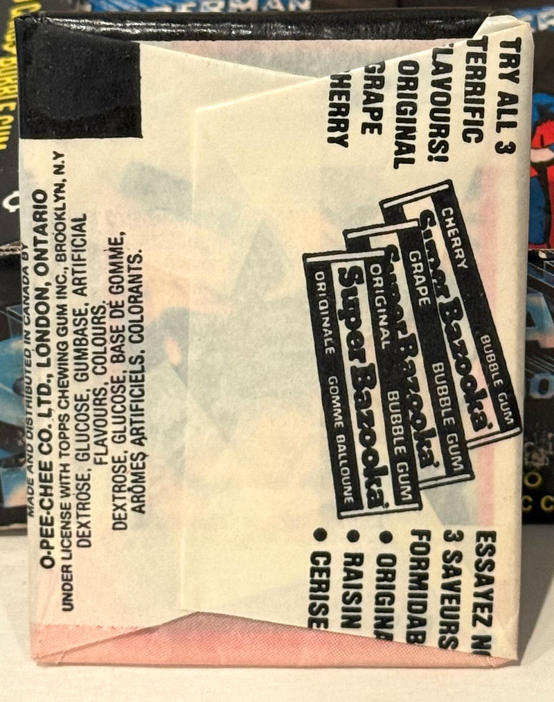 1978 Superman The Movie Vintage FULL 36 Pack Trading Card Box O Pee Chee - TvMovieCards.com