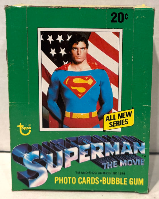 1978 Superman The Movie Series 2 Vintage FULL 36 Pack Trading Card Box Topps