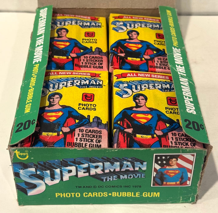 1978 Superman The Movie Series 2 Vintage FULL 36 Pack Trading Card Box Topps