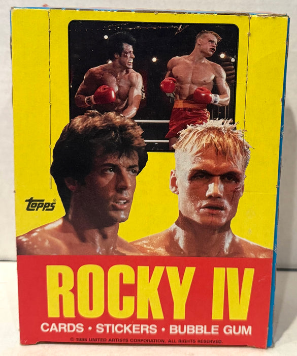 1985 Rocky IV Wax Vintage Trading Card Box 36 Packs FULL Very Nice