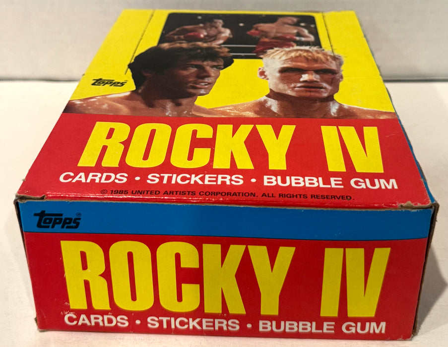 1985 Rocky IV Wax Vintage Trading Card Box 36 Packs FULL Very Nice