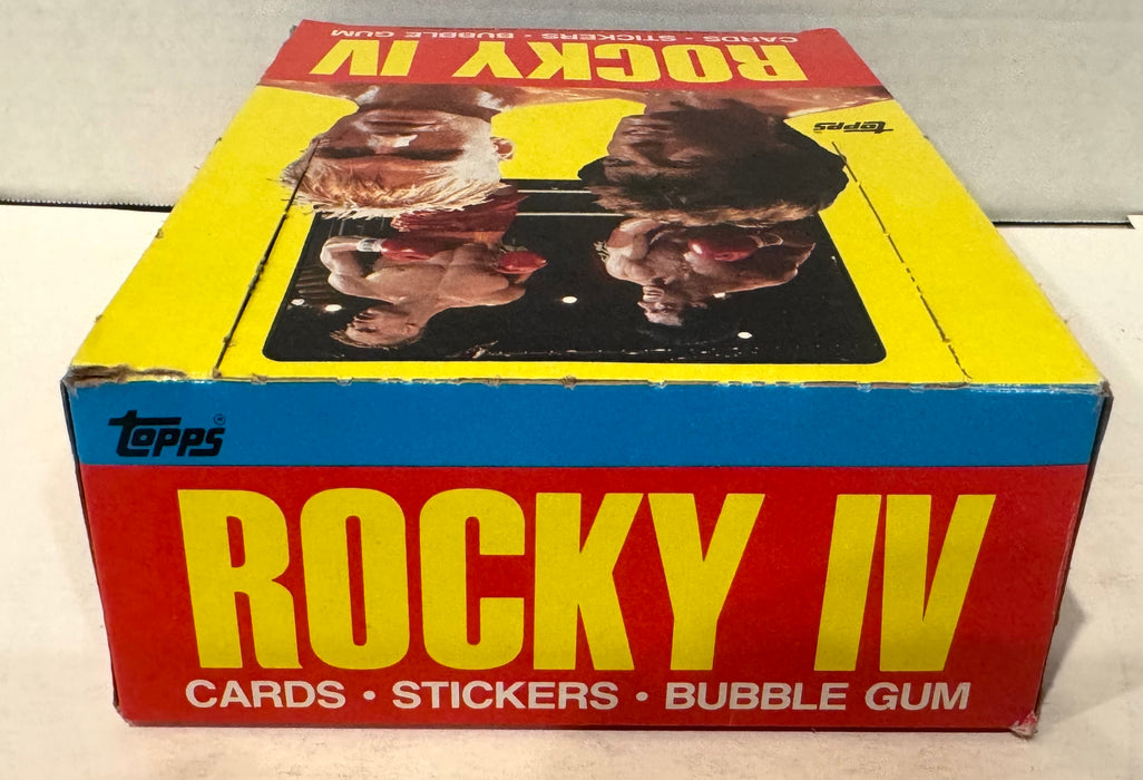 1985 Rocky IV Wax Vintage Trading Card Box 36 Packs FULL Very Nice