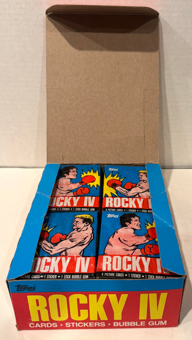 1985 Rocky IV Wax Vintage Trading Card Box 36 Packs FULL Very Nice