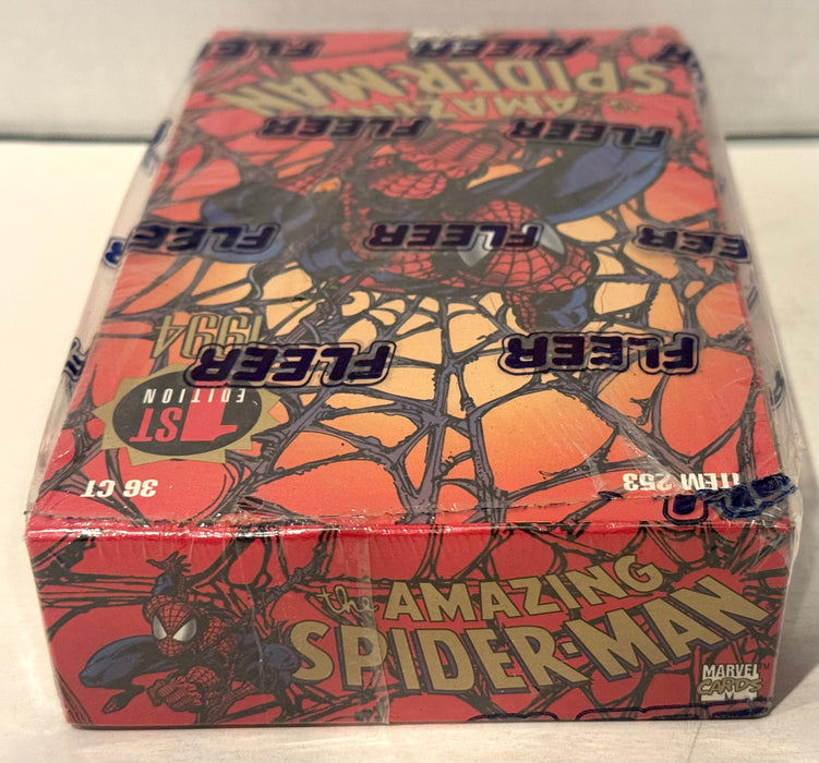 1994 Fleer The Amazing Spider-Man 1st Edition Card Box 36 Packs Factory Sealed