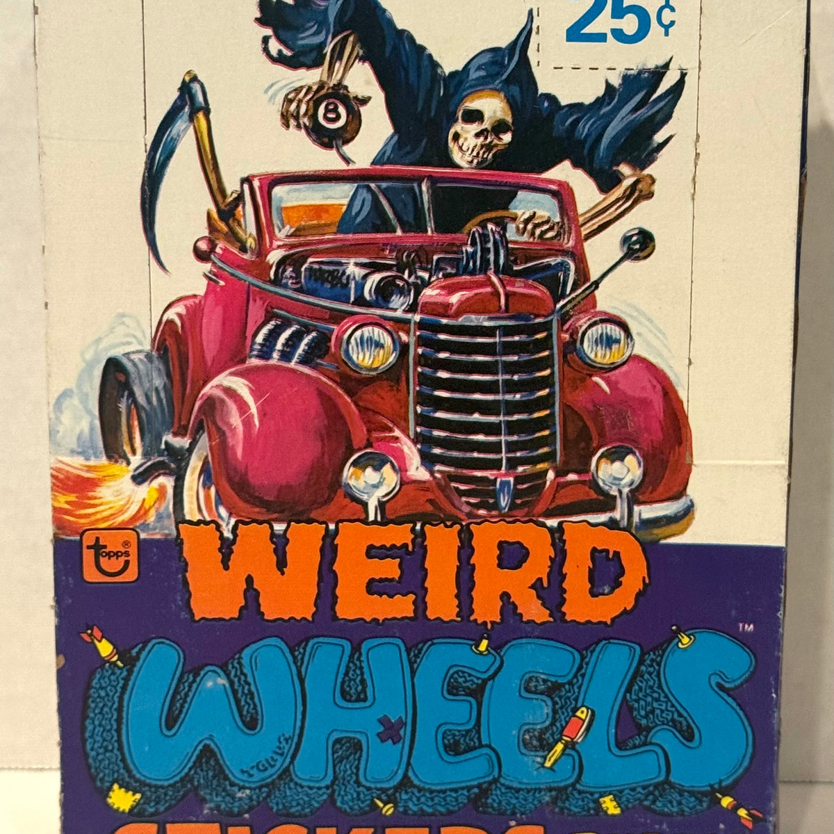 1980 Topps Weird Wheels Stickers Vintage FULL 36 Pack Trading Card