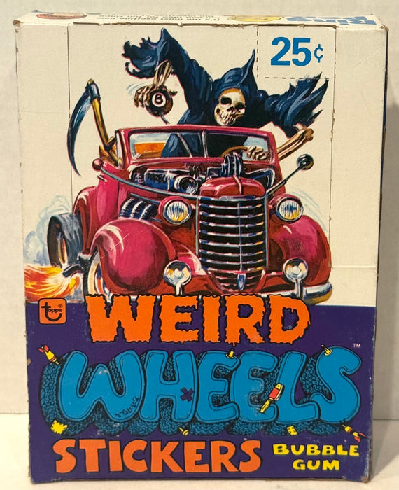 1980 Topps Weird Wheels Stickers Vintage FULL 36 Pack Trading Card Box