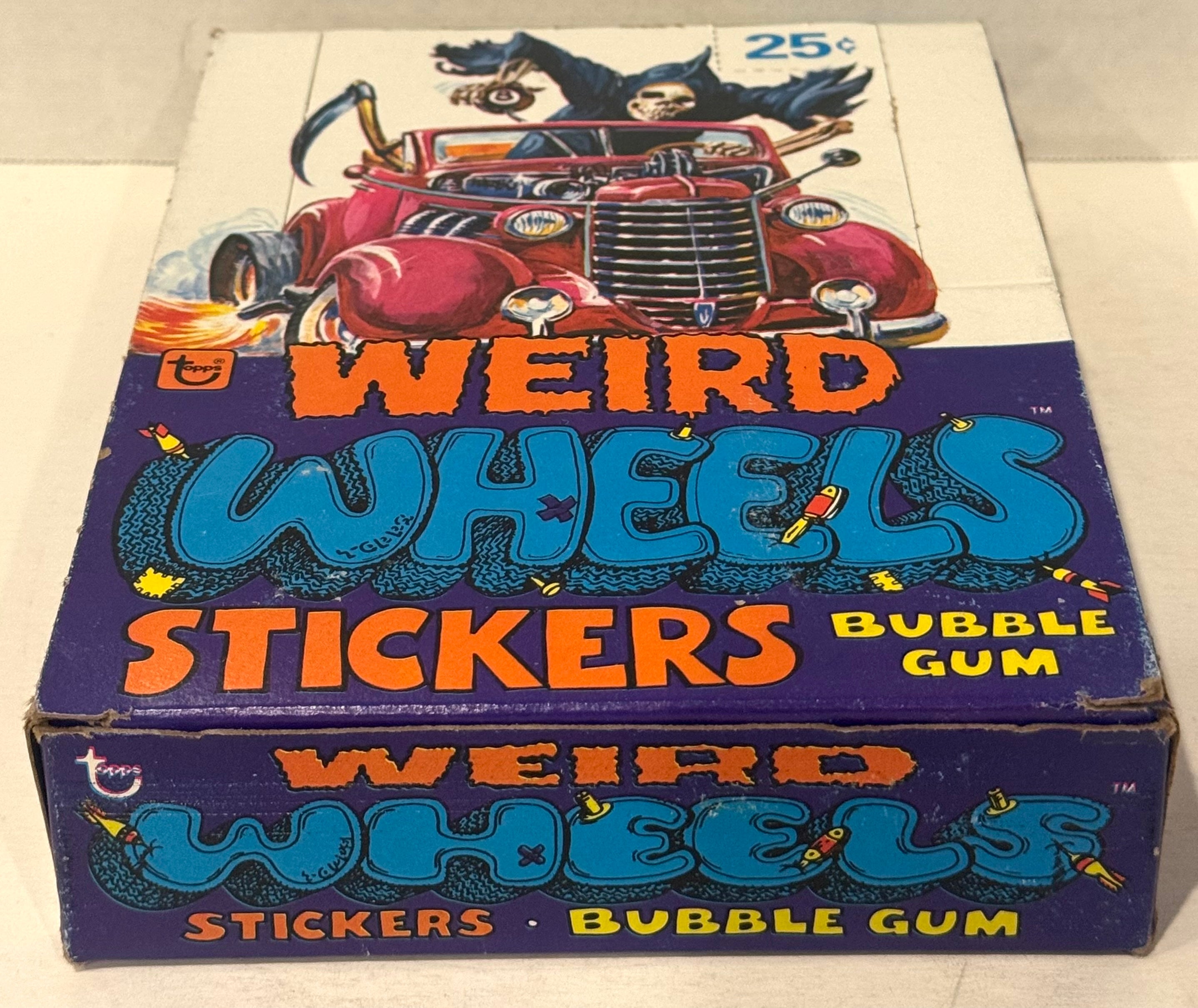 1980 Topps Weird Wheels Stickers Vintage FULL 36 Pack Trading Card