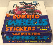 1980 Topps Weird Wheels Stickers Vintage FULL 36 Pack Trading Card Box - TvMovieCards.com