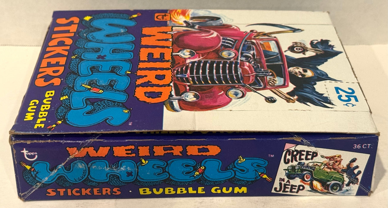 1980 Topps Weird Wheels Stickers Vintage FULL 36 Pack Trading Card Box