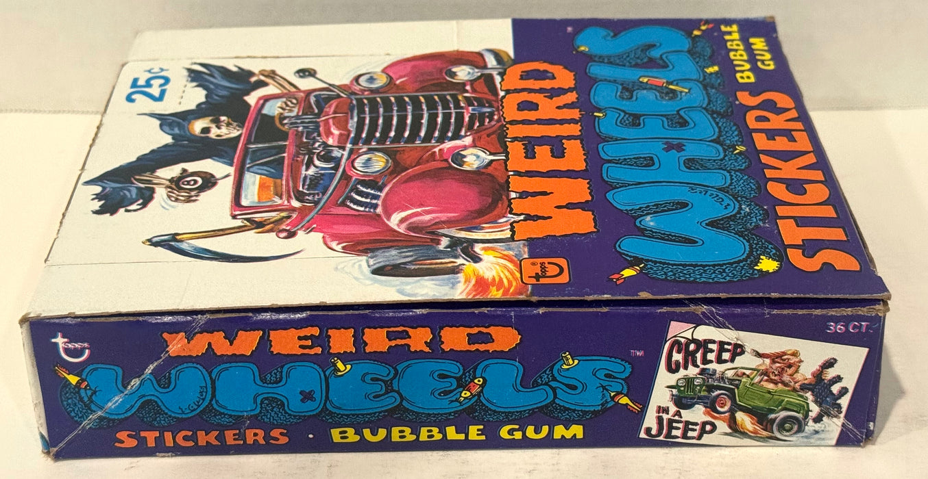 1980 Topps Weird Wheels Stickers Vintage FULL 36 Pack Trading Card Box