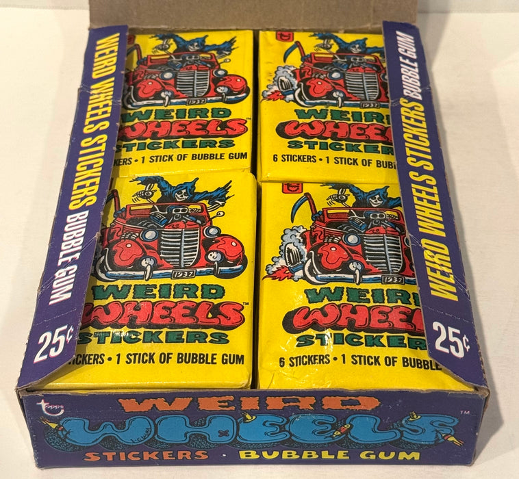 1980 Topps Weird Wheels Stickers Vintage FULL 36 Pack Trading Card Box