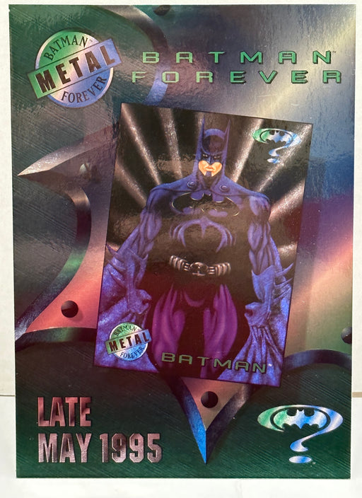 1995 Batman Forever Metal Oversized Promo Trading Card Fleer 5x7   - TvMovieCards.com