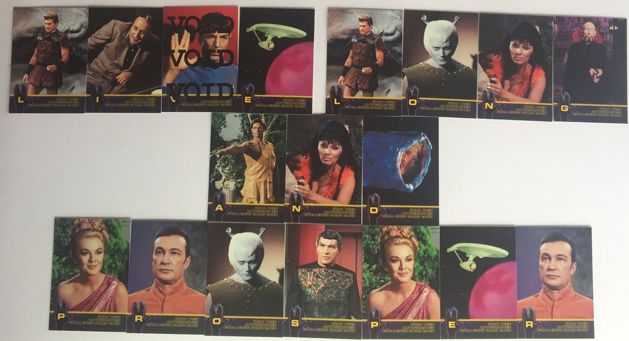 Star Trek The Original Series 2 TOS Autograph Challenge Game Chase Card Set   - TvMovieCards.com
