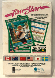1992 Tour Star Mens & Womens Tennis Stars Trading Card Box 40 Packs Pro Tennis - TvMovieCards.com