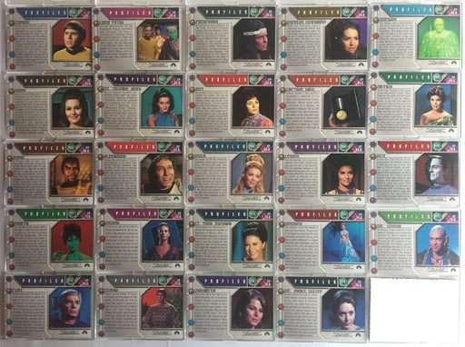 Star Trek The Original Series 3 TOS Profiles Chase Card Set 24 Cards Skybox 1999 - TvMovieCards.com