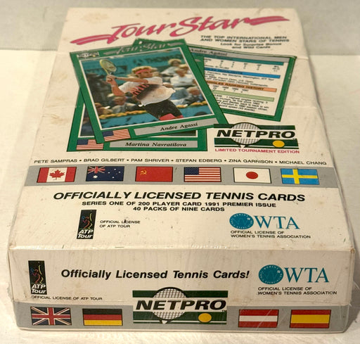 1992 Tour Star Mens & Womens Tennis Stars Trading Card Box 40 Packs Pro Tennis - TvMovieCards.com