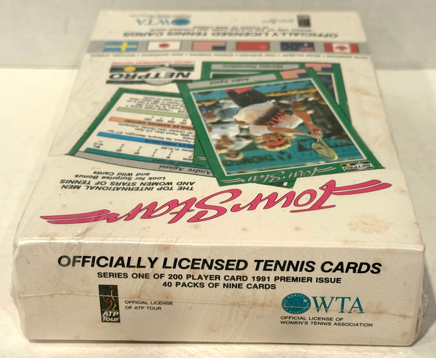 1992 Tour Star Mens & Womens Tennis Stars Trading Card Box 40 Packs Pro Tennis
