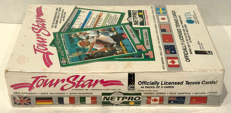 1992 Tour Star Mens & Womens Tennis Stars Trading Card Box 40 Packs Pro Tennis - TvMovieCards.com