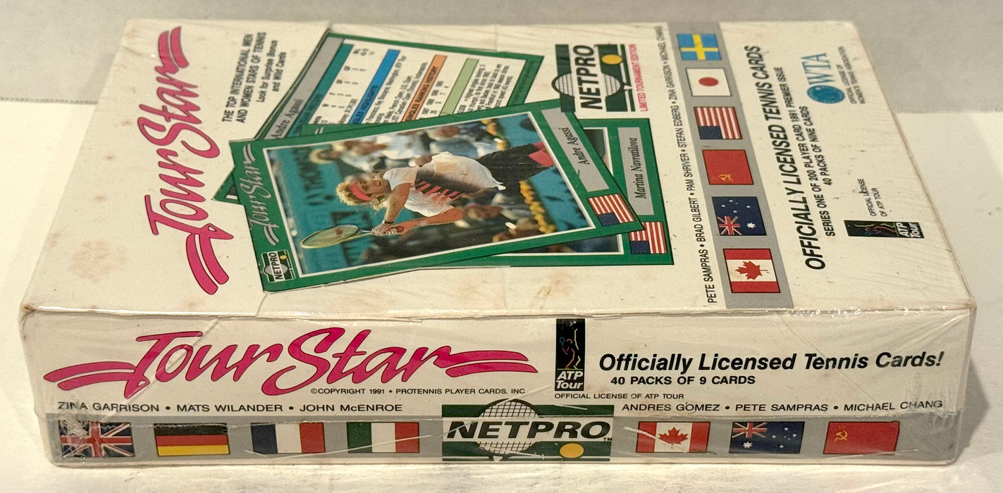 1992 Tour Star Mens & Womens Tennis Stars Trading Card Box 40 Packs Pro Tennis