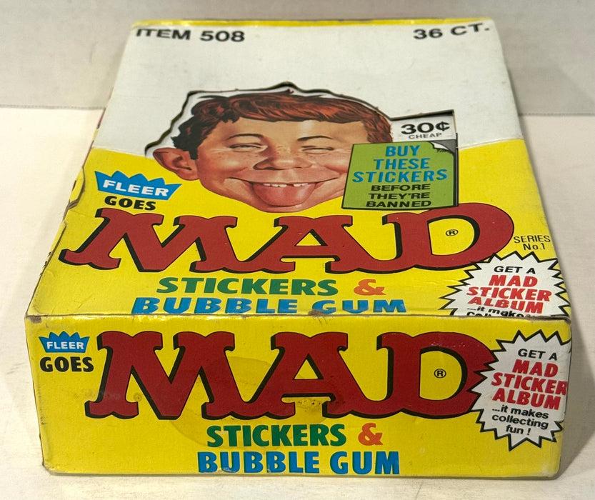 1983 Fleer MAD Magazine Stickers Vintage Wax Trading Card Box Full 36 Packs