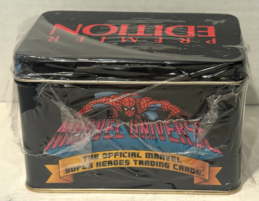 Marvel Universe Series I Premiere Collector Card Tin Set 162 Base & 5 Hologram Impel 1990