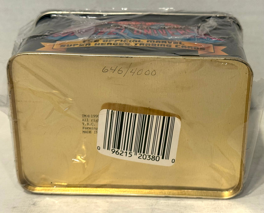 Marvel Universe Series I Premiere Collector Card Tin Set 162 Base & 5 Hologram Impel 1990