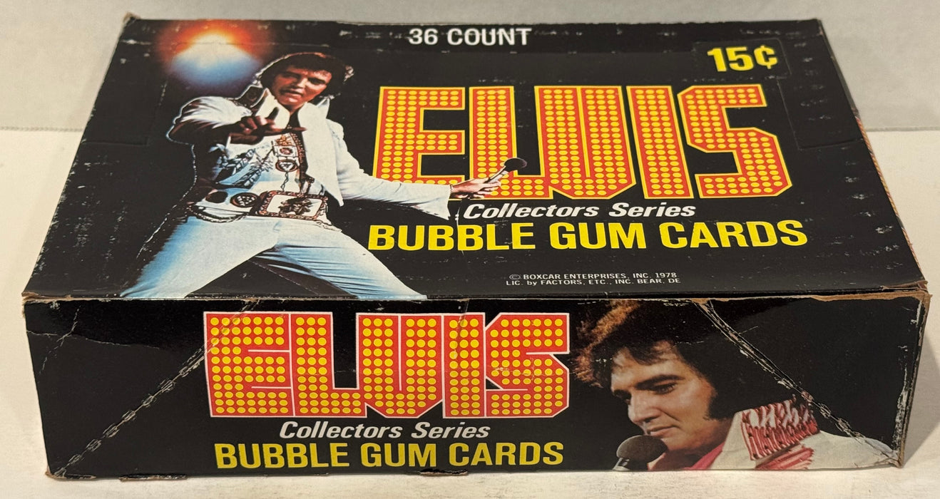 Elvis Bubble Gum Cards Boxcar Enterprises Vintage Card Box 1978 Full 36CT