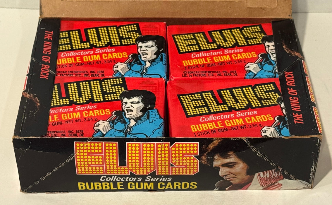 Elvis Bubble Gum Cards Boxcar Enterprises Vintage Card Box 1978 Full 36CT